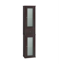 Ronbow 687156 Cole 55 3/8" Wall Mount Tall Linen Cabinet with Frosted Glass Doors