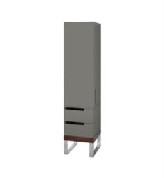 Ronbow E016117-E73 Stack 45 1/4" Freestanding Linen Cabinet with Solid Wood Door in Stone Grey