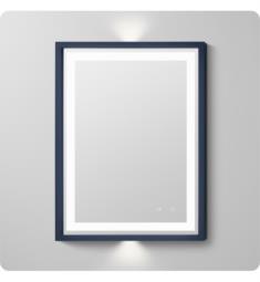Ronbow 604730 Albert 29 3/4" Solid Wood Contemporary Framed Rectangular LED Bathroom Mirror