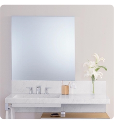 Ronbow E025023-PN Free 31 1/2" Metal Framed Square Bathroom Mirror in Polished Nickel