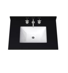 Ronbow 200561-WH Shadow 19 5/8" Single Bowl Rectangular Undermount Bathroom Sink with Overflow in White