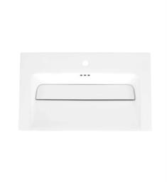Ronbow 218725-WH Freestyle 24 3/4" Single Bowl Rectangular Drop-In Bathroom Sink with Overflow in White
