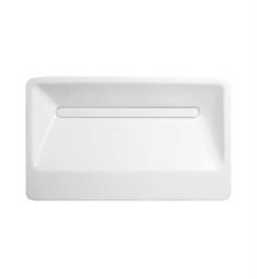Ronbow E012004-WH Panorama 27 1/8" Single Bowl Rectangular Drop-In Bathroom Sink in White