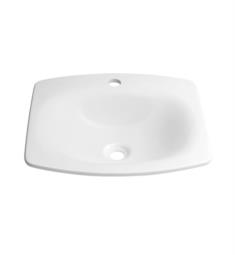 Ronbow E022103-WH 19 1/4" Single Bowl Era Rectangular Drop-In Bathroom Sink in White