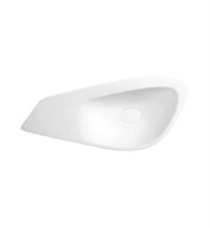 Ronbow E092001-WH 35 7/8" Single Bowl Geometric Bathroom Vessel Sink in White