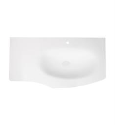 Ronbow E092742-1-A23 Forma 41 3/4" Single Bowl Rectangular Drop-In Bathroom Sink in Glossy White