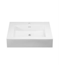 Ronbow 217737-WH Prominent 36 1/2" Single Bowl Rectangular Bathroom Vessel Sink with Overflow in White