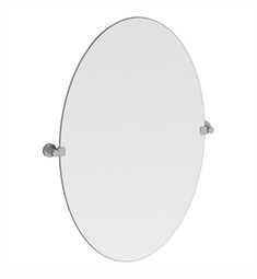 Watermark 23-0.9B Loft 2.0 24" Frameless Wall Mount Oval Swivel Bathroom Mirror