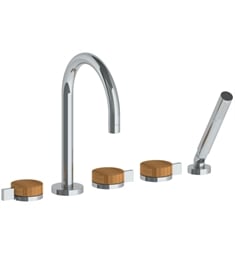 Watermark 21-8.1 Elements 9" Three Handle Widespread/Deck Mounted Roman Tub Faucet with Handshower
