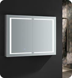 Fresca FMC024836 Spazio 48" Wide x 36" Tall Bathroom Medicine Cabinet with LED Lighting