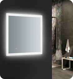 Fresca FMR013030 Angelo 30" Wide x 30" Tall Bathroom Mirror with LED Lighting