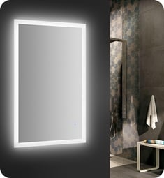 Fresca FMR014830 Angelo 48" Wide x 30" Tall Bathroom Mirror with LED Lighting