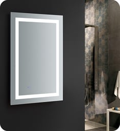 Fresca FMR022436 Santo 24" Wide x 36" Tall Bathroom Mirror with LED Lighting